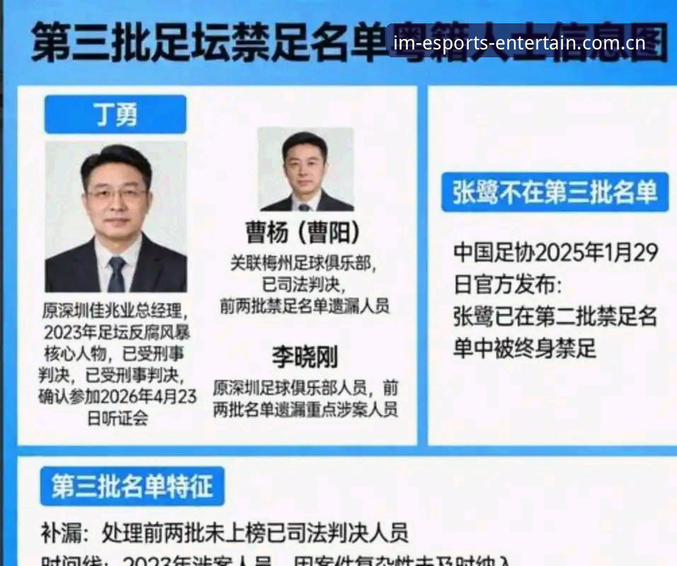足协第三批禁足名单解读指南：从17人终身禁赛看中国足球反腐进程